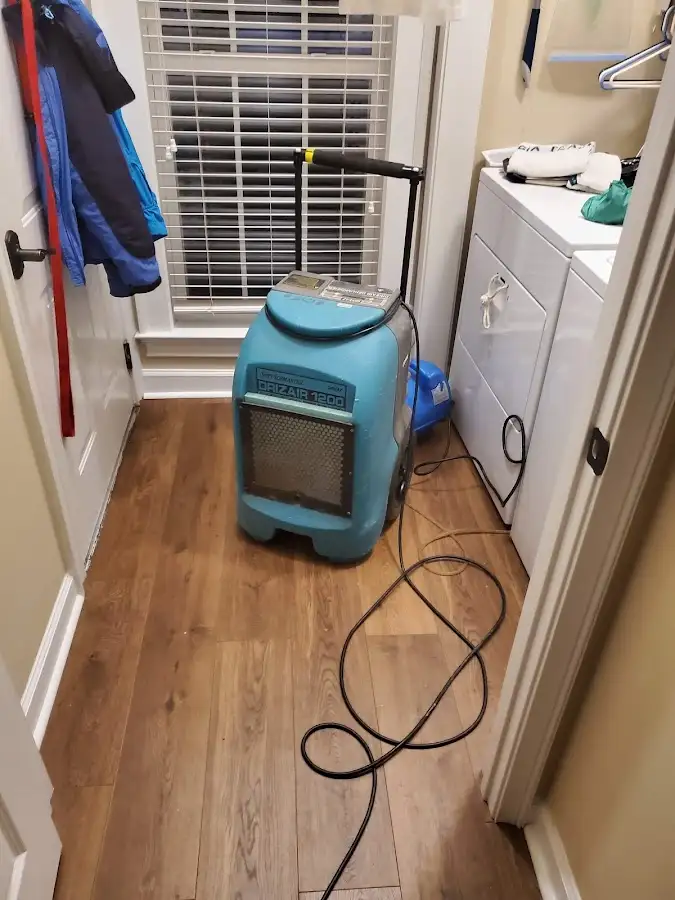Commercial dehumidifier deployed for Flood Damage Cleanup in Artesia